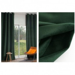 Tenda Oscurante In Flanella Verde Scuro Su Misura, In Tessuto Tinta Unita Minimalista, Per Soggiorno E Camera Da Letto