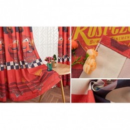 Tende Oscuranti In Cotone Per Bambini, Stile Cartoon, Stampate Con Auto