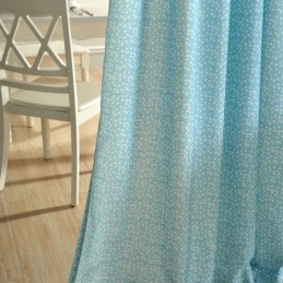 Tenda Oscurante In Cotone Su Misura, Stampa Floreale Nordica Per Soggiorno, Camera Da Letto