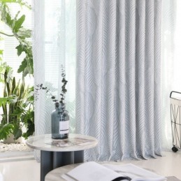 Tenda Oscurante Stampata Con Foglie, Su Misura, Stile Nordico, Per Soggiorno E Camera Da Letto