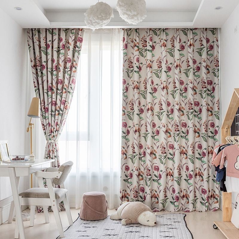 Tende Oscuranti Nordiche Con Stampa Vegetale Per Soggiorno E Camera Da Letto