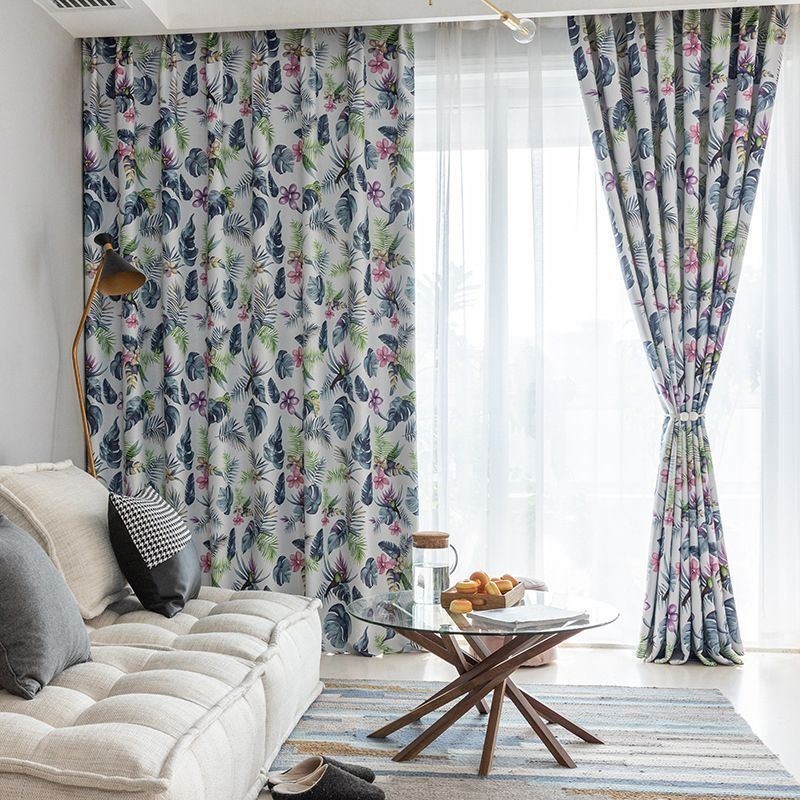 Tende Oscuranti Nordiche Con Stampa Vegetale Per Soggiorno E Camera Da Letto