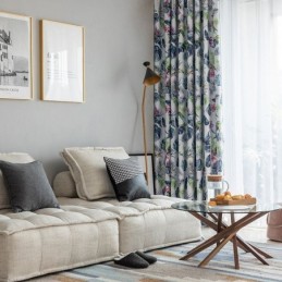 Tende Oscuranti Nordiche Con Stampa Vegetale Per Soggiorno E Camera Da Letto