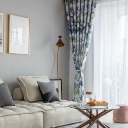 Tende Oscuranti Nordiche Con Stampa Vegetale Per Soggiorno E Camera Da Letto