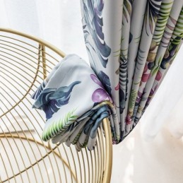 Tende Oscuranti Nordiche Con Stampa Vegetale Per Soggiorno E Camera Da Letto