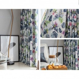 Tende Oscuranti Nordiche Con Stampa Vegetale Per Soggiorno E Camera Da Letto