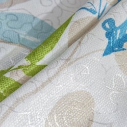 Tenda Oscurante Su Misura Per Soggiorno, Camera Da Letto, Motivo Foglie Nordiche Stampate