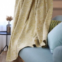 Tenda Moderna In Cotone Su Misura, Tenda Jacquard Vegetale Per Soggiorno E Camera Da Letto