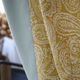 Tenda Moderna In Cotone Su Misura, Tenda Jacquard Vegetale Per Soggiorno E Camera Da Letto