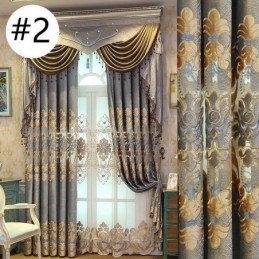 Tenda Oscurante Ricamata Su Misura, Stile Europeo, Per Soggiorno