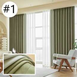 Tenda Moderna Con Cuciture Su Misura, Tenda Oscurante In Ciniglia Per Soggiorno E Camera Da Letto