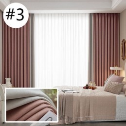 Tenda Moderna Con Cuciture Su Misura, Tenda Oscurante In Ciniglia Per Soggiorno E Camera Da Letto