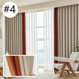 Tenda Moderna Con Cuciture Su Misura, Tenda Oscurante In Ciniglia Per Soggiorno E Camera Da Letto