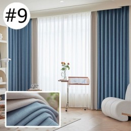 Tenda Moderna Con Cuciture Su Misura, Tenda Oscurante In Ciniglia Per Soggiorno E Camera Da Letto