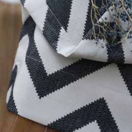 Tende Oscuranti Di Lusso In Jacquard A Righe Ondulate Per Il Soggiorno