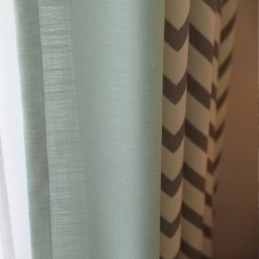 Tende Oscuranti Di Lusso In Jacquard A Righe Ondulate Per Il Soggiorno