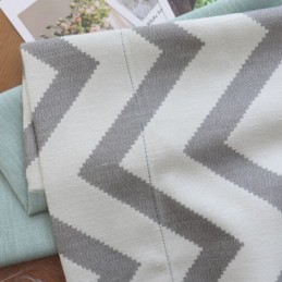Tende Oscuranti Di Lusso In Jacquard A Righe Ondulate Per Il Soggiorno