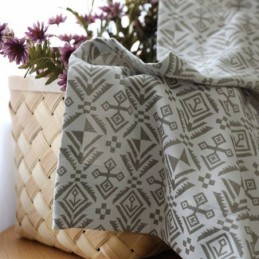 Tende Jacquard Di Lusso Con Motivo Geometrico Oscurante Per Soggiorno