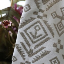 Tende Jacquard Di Lusso Con Motivo Geometrico Oscurante Per Soggiorno