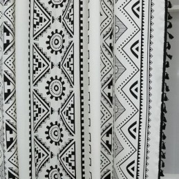 Tende In Stile Bohémien, Su Misura, Con Stampa Geometrica A Nappe, Per Camera Da Letto E Soggiorno.