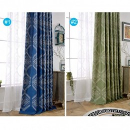 Tenda Oscurante Moderna Max Su Misura Con Ricamo Geometrico Per Camera Da Letto