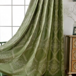 Tenda Oscurante Moderna Max Su Misura Con Ricamo Geometrico Per Camera Da Letto