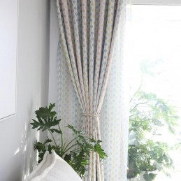 Tenda Moderna E Semplice Su Misura, Con Stampa Di Fili Di Perle, Oscurante, In Tessuto Per Cameretta Dei Bambini.