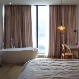 Tenda Giapponese Semplice Su Misura, In Ciniglia Spessa E Termica, Per Camera Da Letto E Soggiorno.