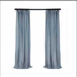 Tenda Oscurante Grigio Chiaro Blu Su Misura, In Tessuto Di Flanella Tinta Unita Minimalista, Per Camera Da Letto E Soggiorno