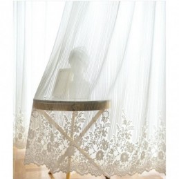 Tenda Trasparente In Pizzo Tinta Unita Su Misura, Pannello Per Tenda In Voile, Finestra A Bovindo, Camera Da Letto