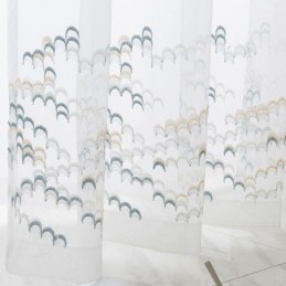 Tende Trasparenti In Tulle Ricamato E Voile In Organza Per Soggiorno E Camera Da Letto