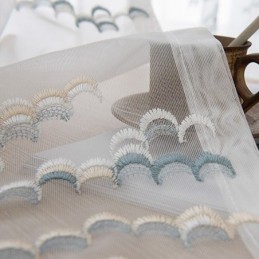 Tende Trasparenti In Tulle Ricamato E Voile In Organza Per Soggiorno E Camera Da Letto
