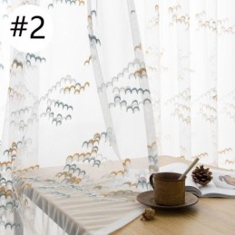 Tende Trasparenti In Tulle Ricamato E Voile In Organza Per Soggiorno E Camera Da Letto