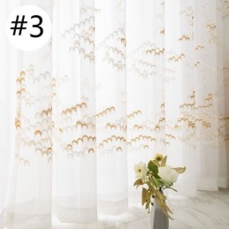 Tende Trasparenti In Tulle Ricamato E Voile In Organza Per Soggiorno E Camera Da Letto