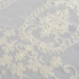 Tenda Trasparente Ricamata Europea Su Misura, Tende In Tulle Bianco Per Soggiorno E Camera Da Letto