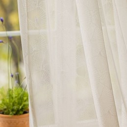 Tende Moderne Trasparenti Bianche A Foglia Di Tulle Per Soggiorno E Camera Da Letto