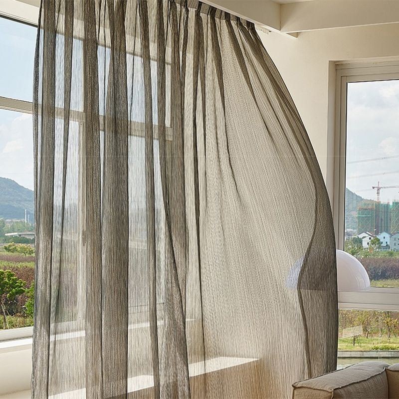 Bellissima Tenda In Voile Su Misura, Tinta Unita, In Tulle, Per Soggiorno, Camera Da Letto