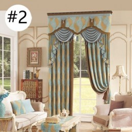 Tenda Da Finestra In Ciniglia Jacquard Di Lusso Su Misura, Design Elegante Per La Decorazione Della Camera Da Letto