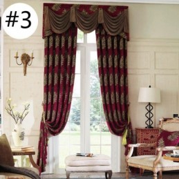 Tenda Da Finestra In Ciniglia Jacquard Di Lusso Su Misura, Design Elegante Per La Decorazione Della Camera Da Letto
