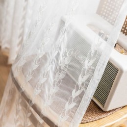 Tende Trasparenti Ricamate In Voile Europeo Per Soggiorno E Camera Da Letto