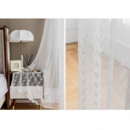 Tende Trasparenti Ricamate In Voile Europeo Per Soggiorno E Camera Da Letto