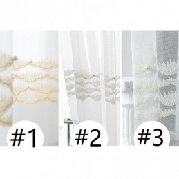 Tenda Trasparente Traspirante Su Misura, Tenda Decorativa Europea In Tulle E Voile Per Soggiorno