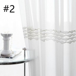 Tenda Trasparente Traspirante Su Misura, Tenda Decorativa Europea In Tulle E Voile Per Soggiorno