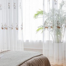 Tende In Tulle Con Fiori,...