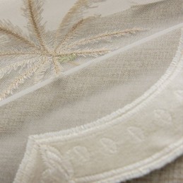 Tenda Decorativa Trasparente Su Misura, Con Ricamo Vegetale, Per Soggiorno, Camera Da Letto