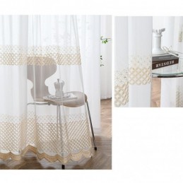 Tende In Voile Ricamate, Stile Nordico, Trasparenti, Per Soggiorno E Camera Da Letto