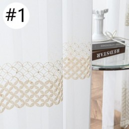 Tende In Voile Ricamate, Stile Nordico, Trasparenti, Per Soggiorno E Camera Da Letto