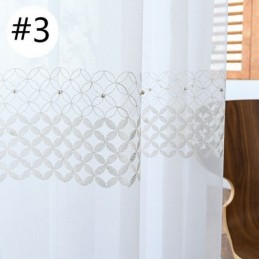 Tende In Voile Ricamate, Stile Nordico, Trasparenti, Per Soggiorno E Camera Da Letto