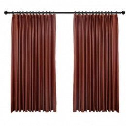Tenda Oscurante Minimalista In Flanella Rossa Su Misura, In Tessuto Tinta Unita, Per Soggiorno E Camera Da Letto