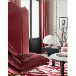 Tenda Oscurante Minimalista In Flanella Rossa Su Misura, In Tessuto Tinta Unita, Per Soggiorno E Camera Da Letto
